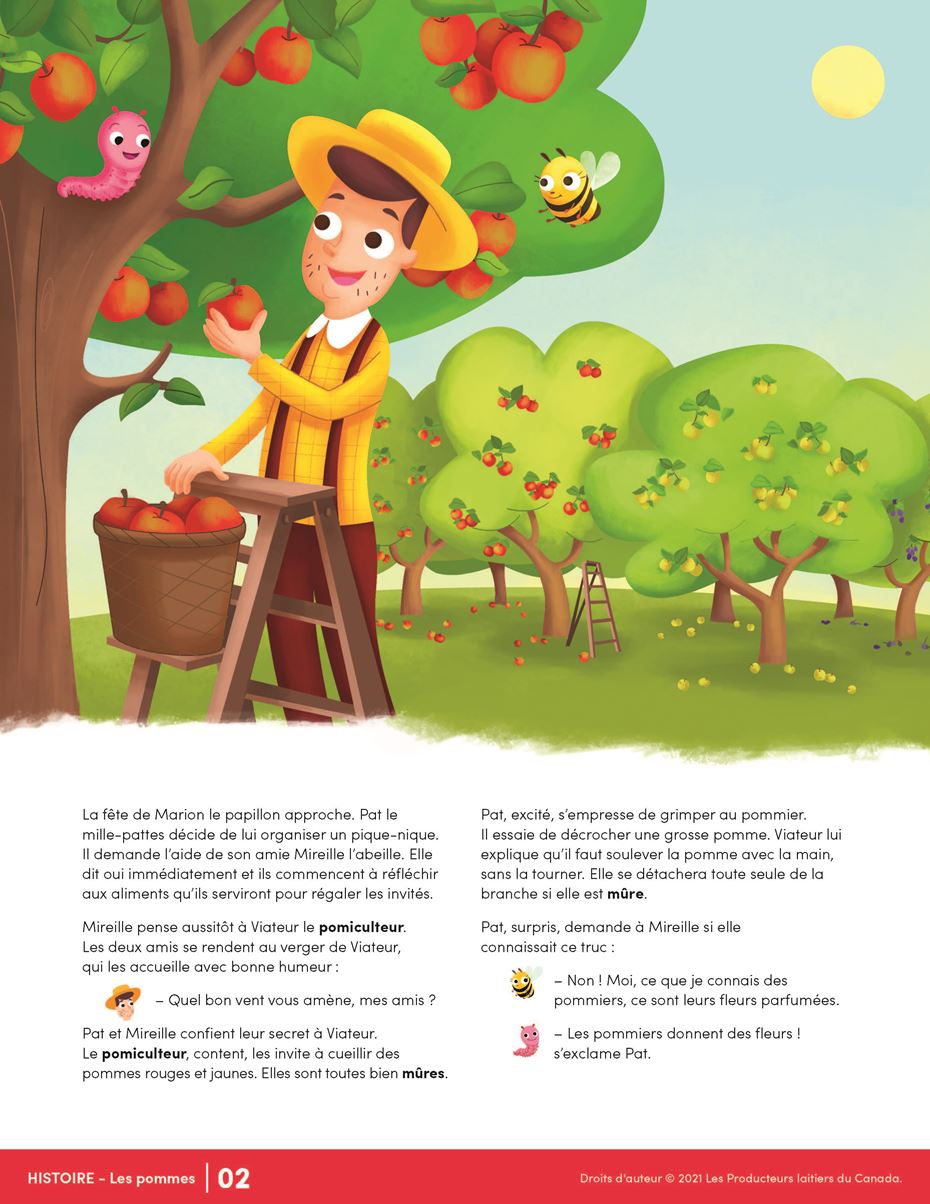 Short story from Pat Le Mille Pattes Tombe Dans Les Pommes -FR