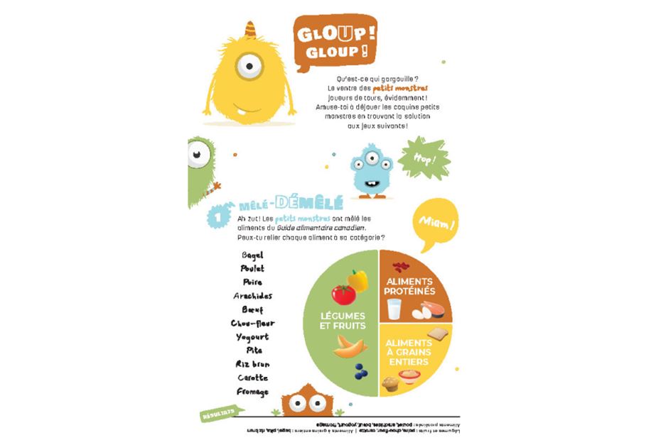 Ressources éducatives sur le Guide alimentaire canadien – 1er cycle