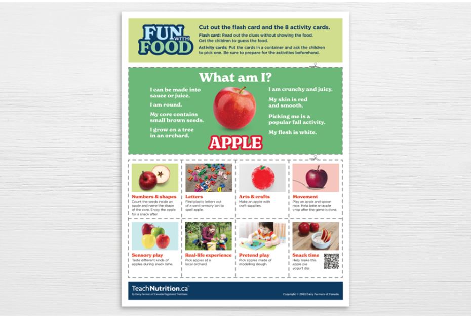 FUN WITH FOOD SHEETS Apple