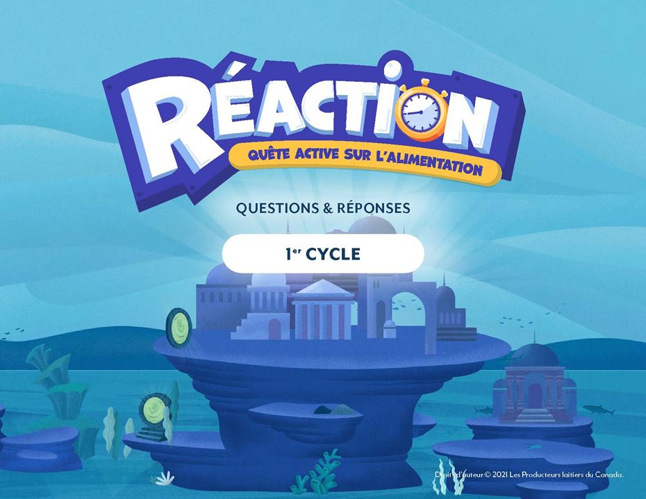 Réaction - Quête active sur l'alimentation - 1e cycle - Questions and answers - FR