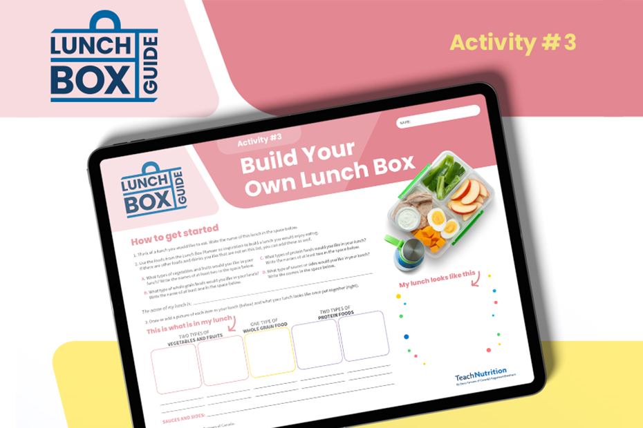 Build Your Own Lunch Activity | Teach Nutrition Prairies