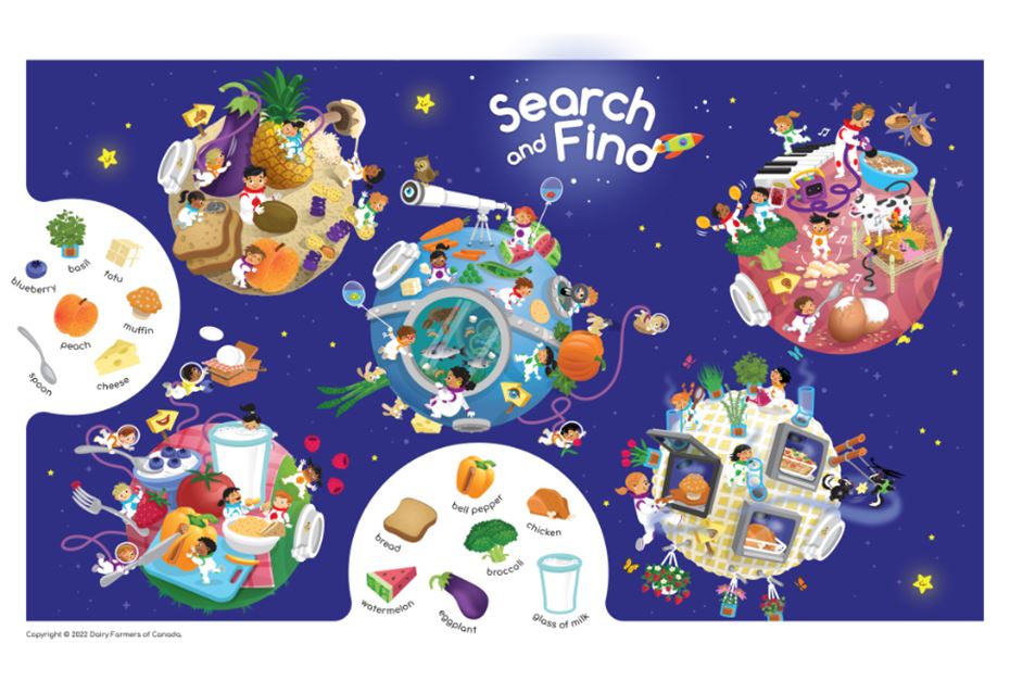 Search and Find Game - Space mission